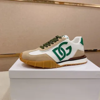 Gucci 白米色 低帮 混搭材质 生活方式 运动鞋