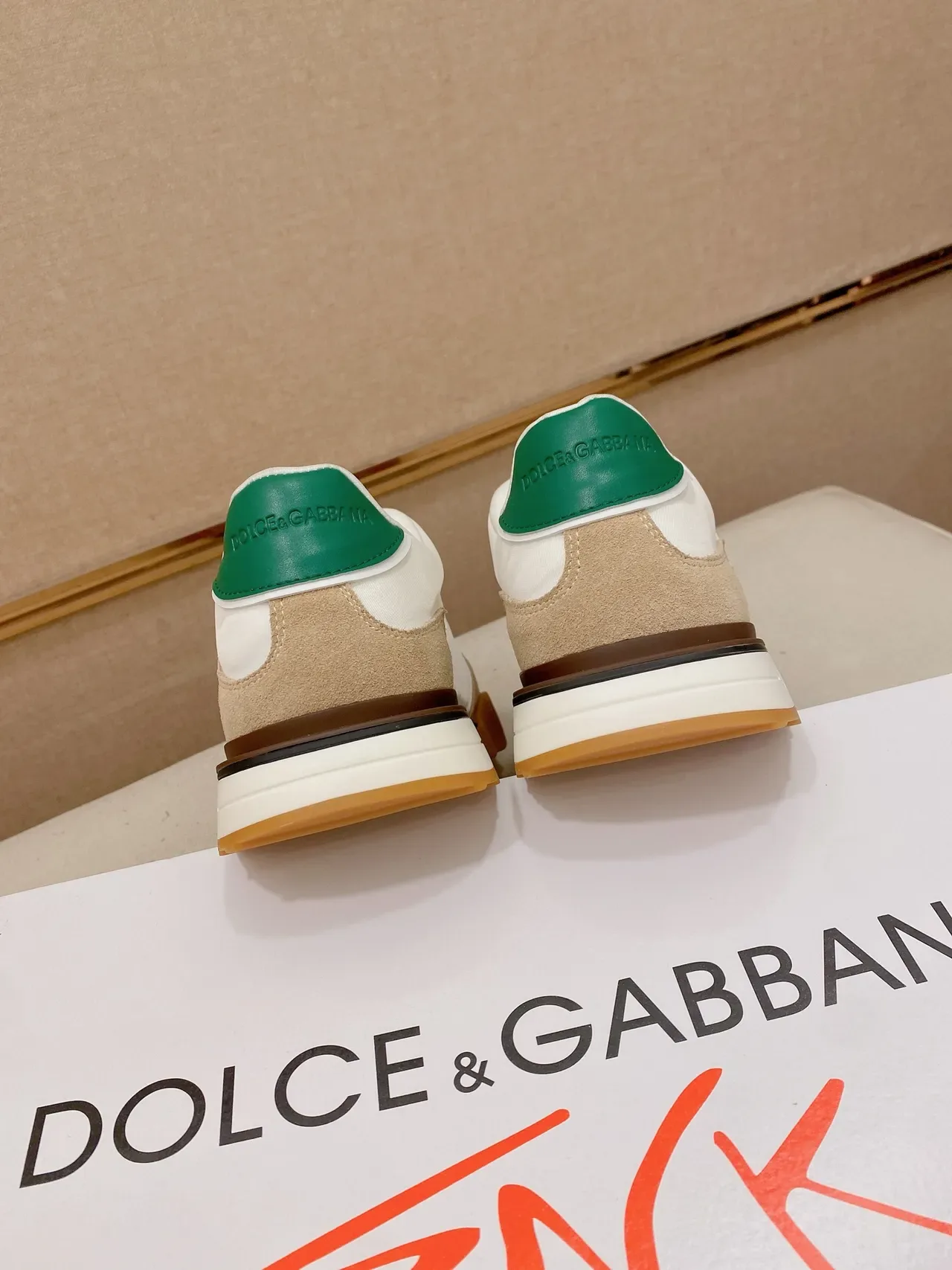 Gucci White Beige Low-Top Mixed-Material Lifestyle Sneakers 4