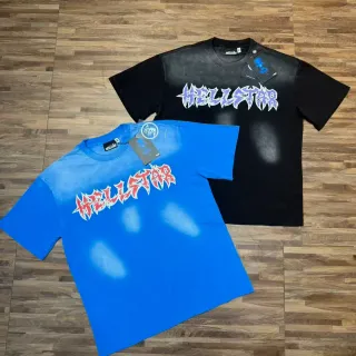 Hellstar Graphic Bleach-Splatter Oversized T-Shirt