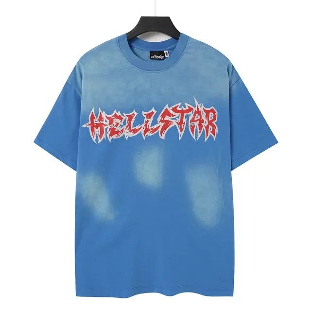 Hellstar 漂白泼溅印花宽松T恤 6