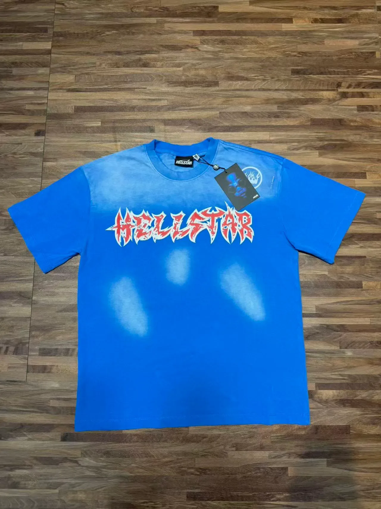 Hellstar 漂白泼溅印花宽松T恤 10