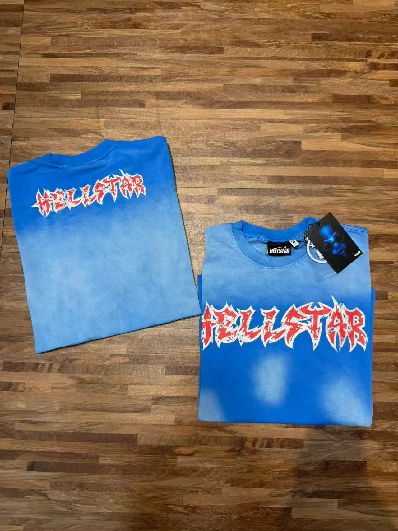 Hellstar 漂白泼溅印花宽松T恤 12