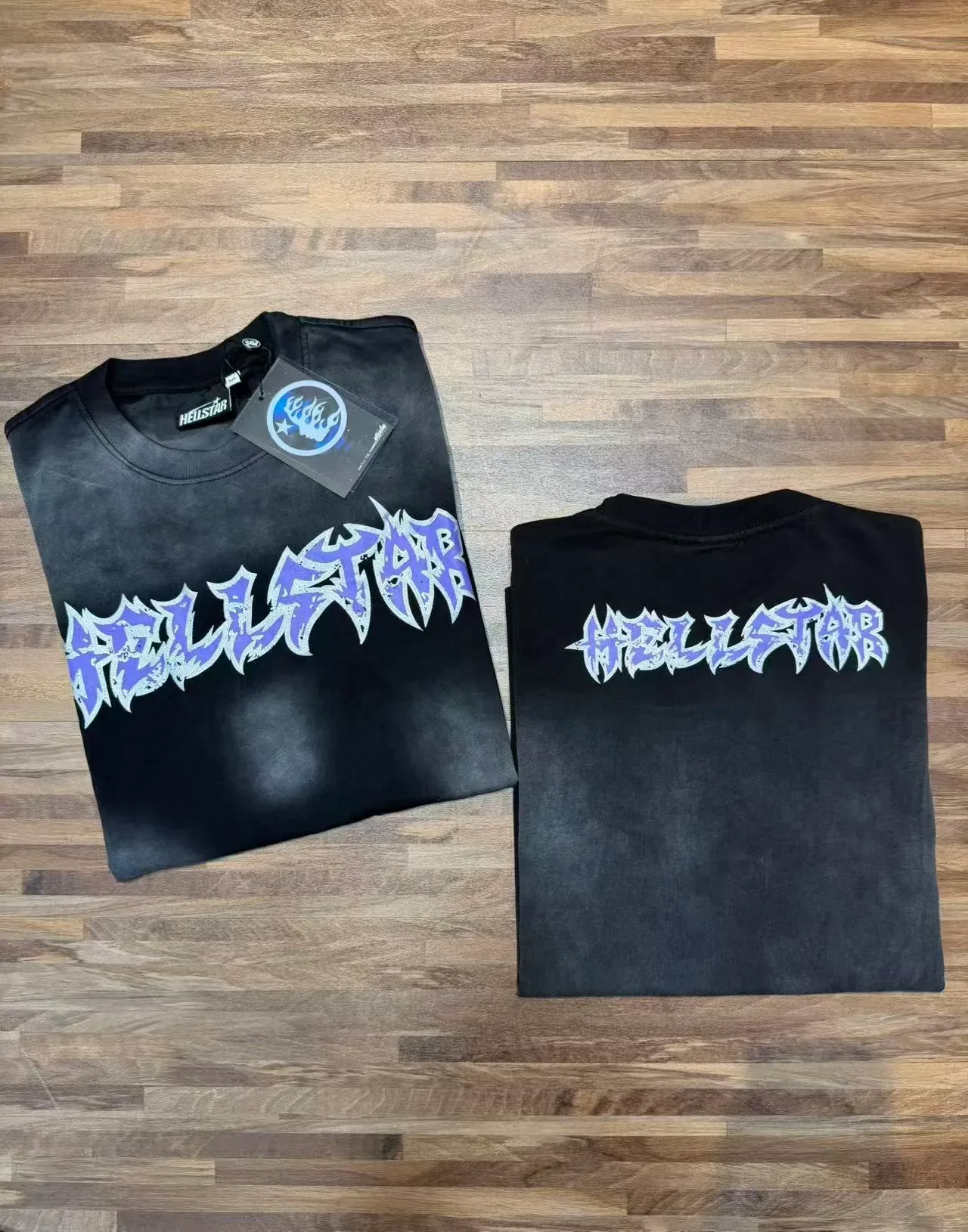 Hellstar 漂白泼溅印花宽松T恤 17