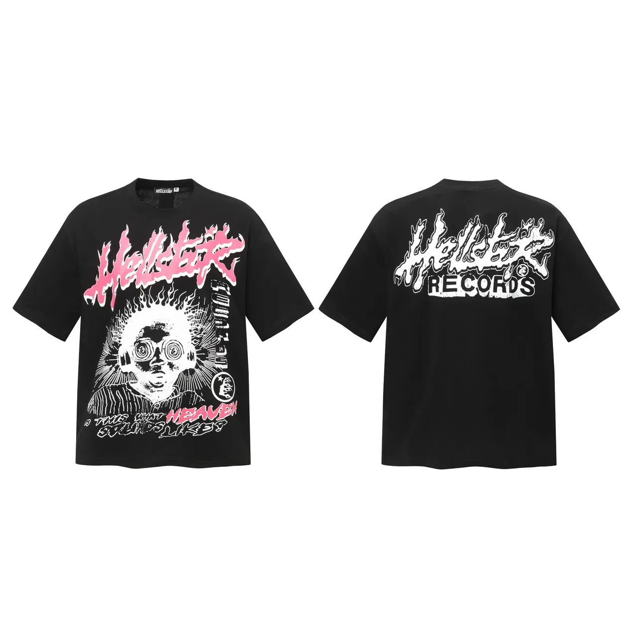 Hellstar Graphic Flame Logo Oversized T-Shirt 8