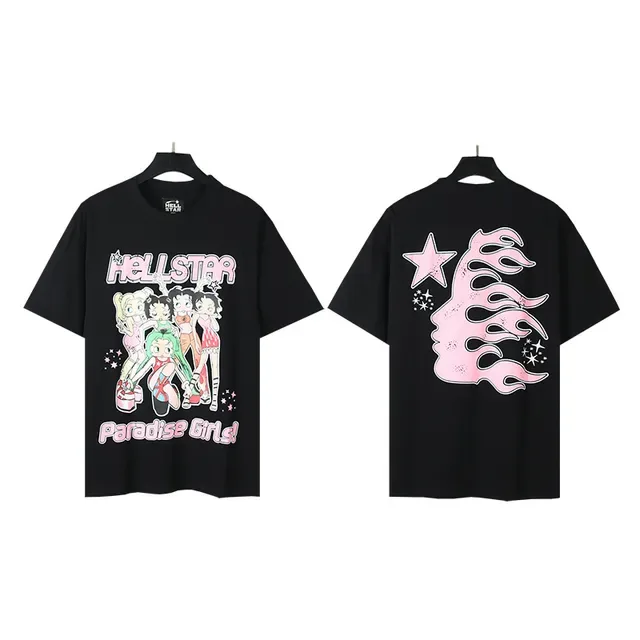Camiseta oversized gráfica Hellstar Paradise para meninas 3