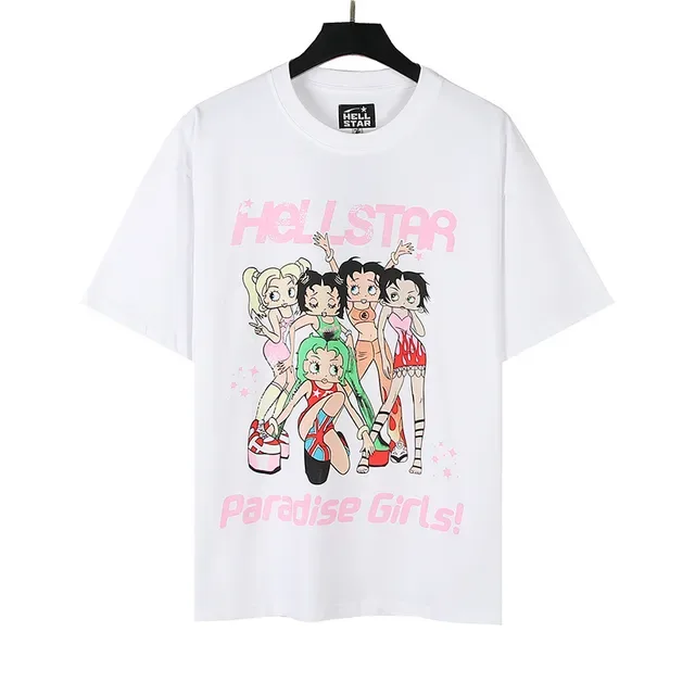 Camiseta oversized gráfica Hellstar Paradise para meninas 7