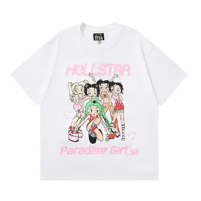 Camiseta oversized gráfica Hellstar Paradise para meninas 11