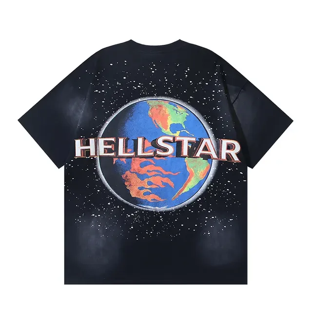 Hellstar 太空印花宽松T恤 3