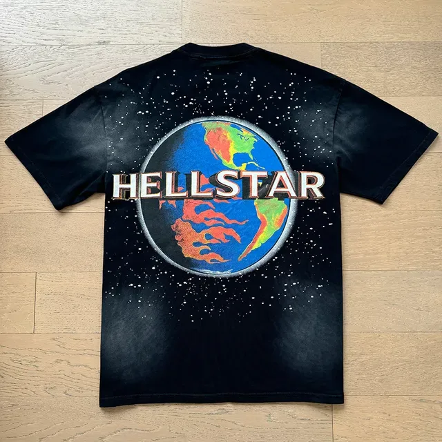 Hellstar 太空印花宽松T恤 10
