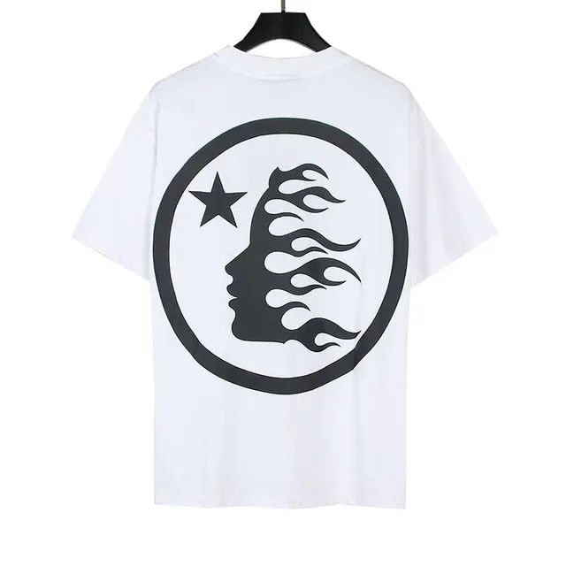 Hellstar White Black Graphic-Print Oversized Fit T-Shirt 3
