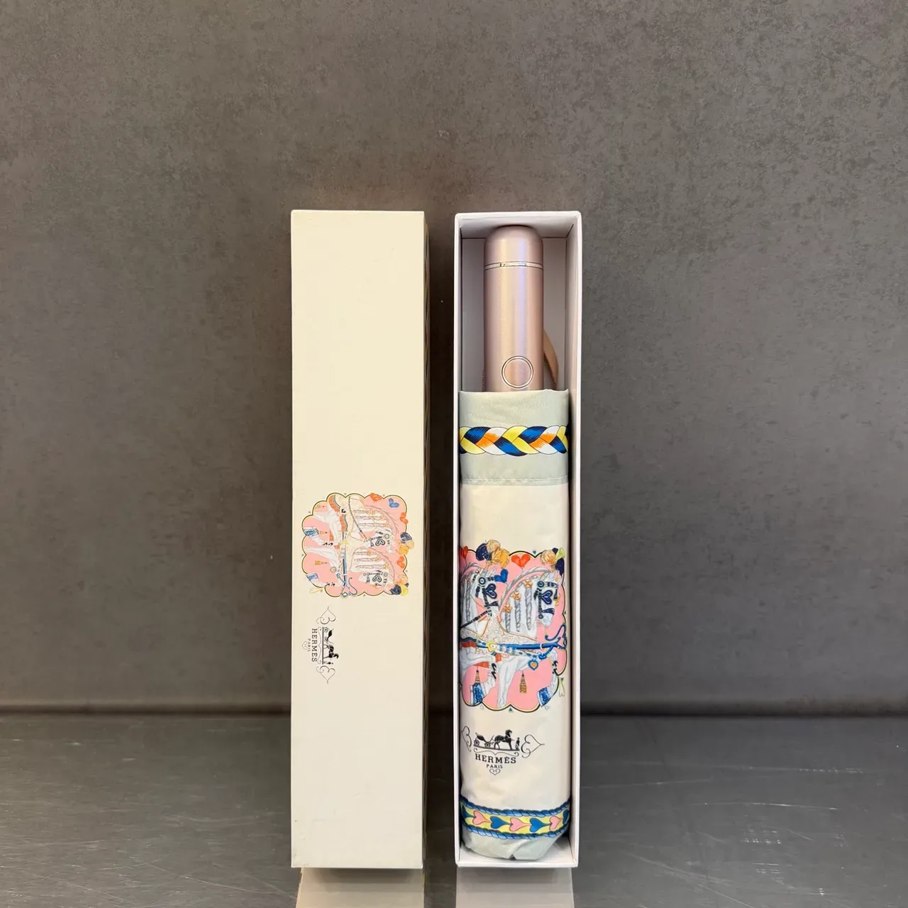 爱马仕 米粉色 马术印花 精美边框 手提包 7