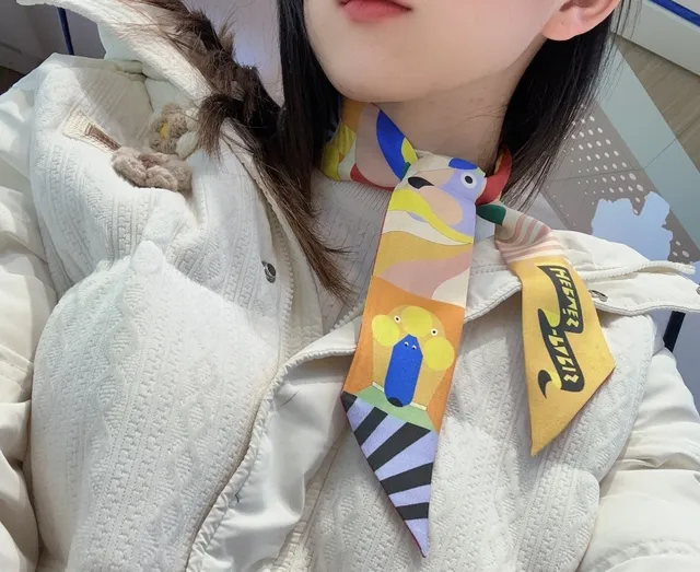 Hermès Graphic-Print Yellow Red Silk Scarf 2