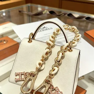Hermès Picotin Lock Mini Off-White Resin Chain Handbag