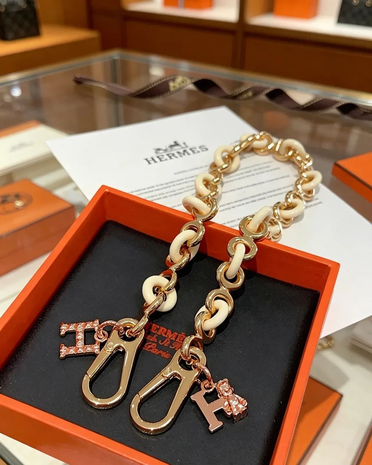 Hermès Picotin Lock Mini Off-White রেজিন চেইন হ্যান্ডব্যাগ 2