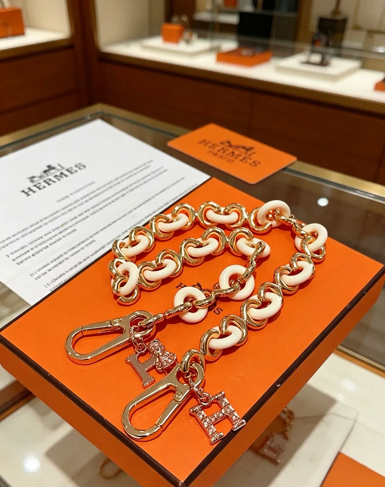 Hermès Picotin Lock Mini Off-White রেজিন চেইন হ্যান্ডব্যাগ 3