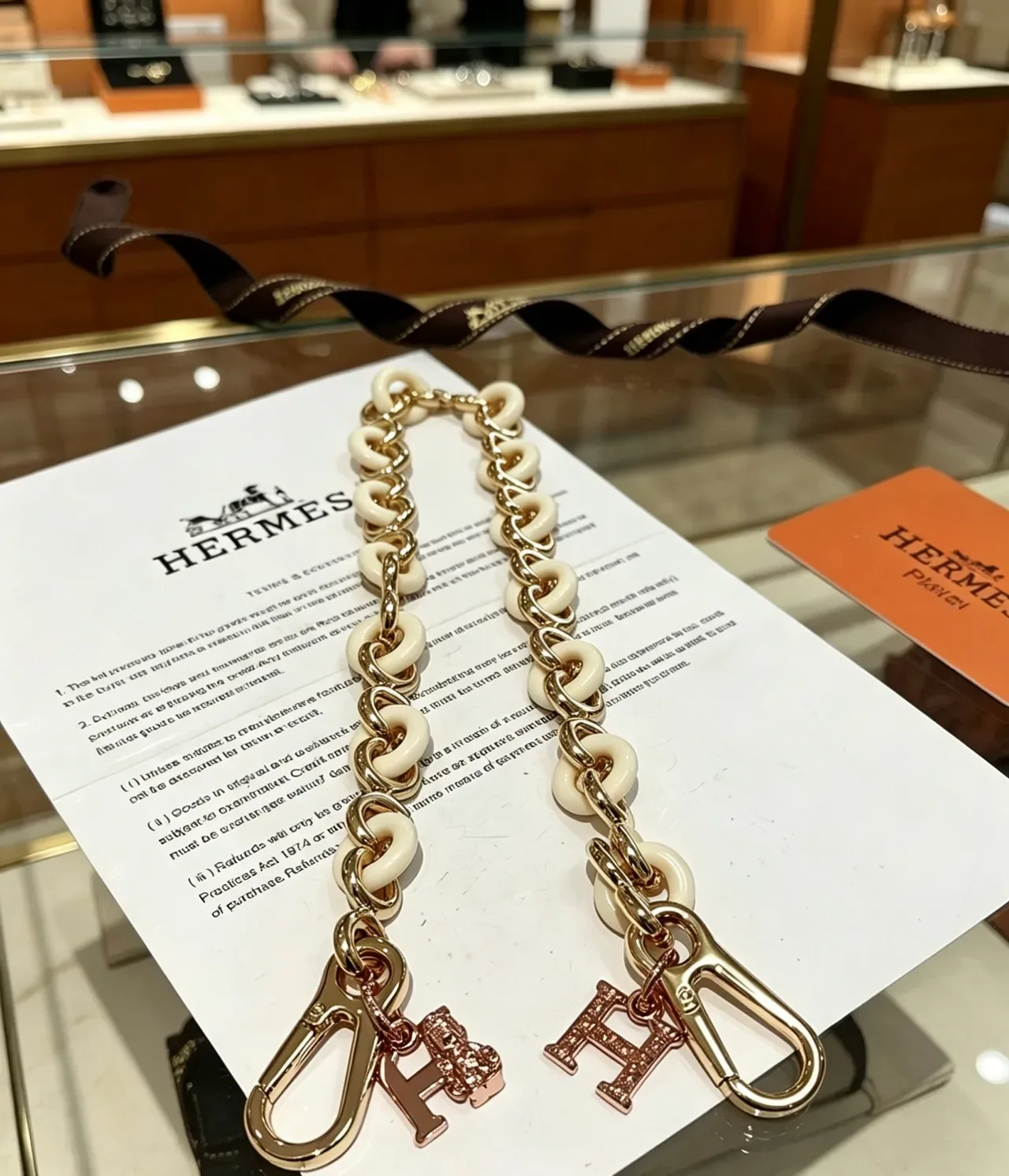 Hermès Picotin Lock Mini Off-White রেজিন চেইন হ্যান্ডব্যাগ 5