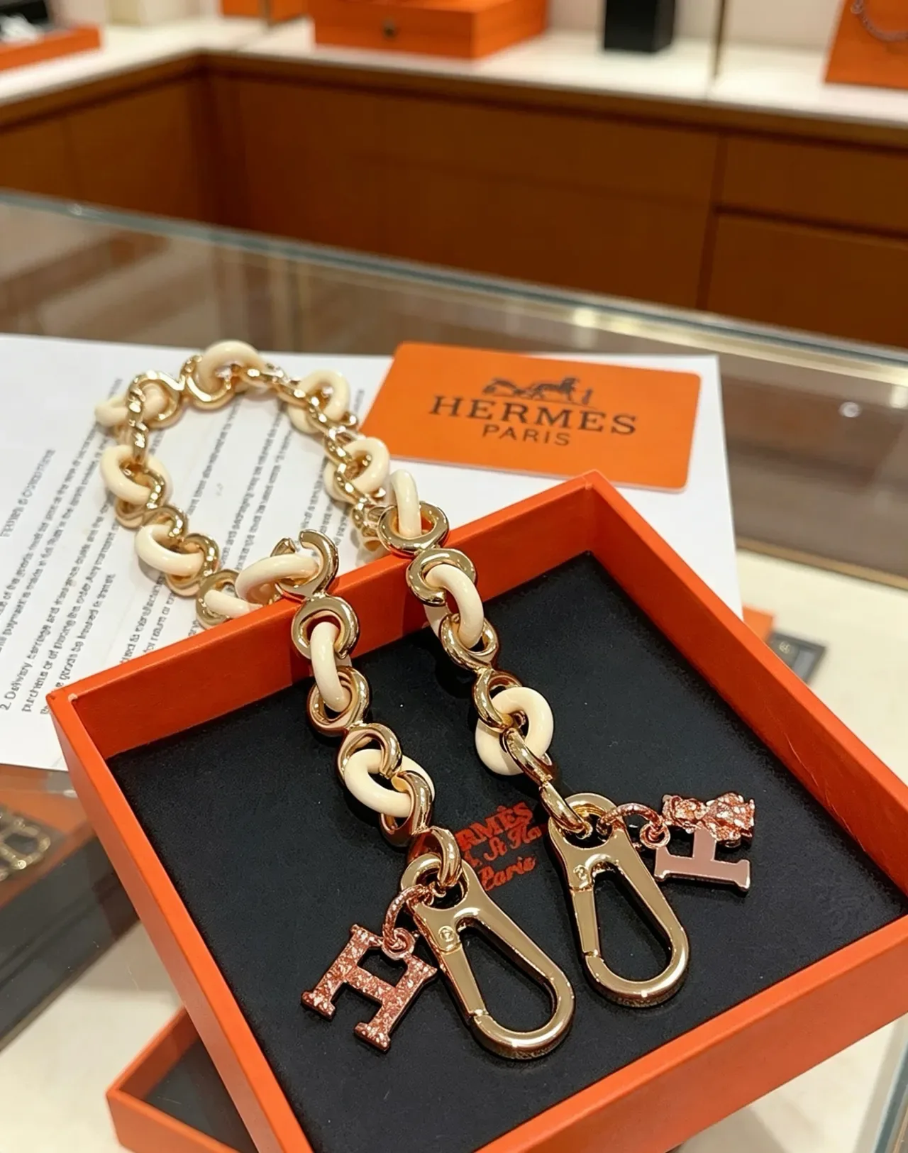Hermès Picotin Lock Mini Off-White রেজিন চেইন হ্যান্ডব্যাগ 8