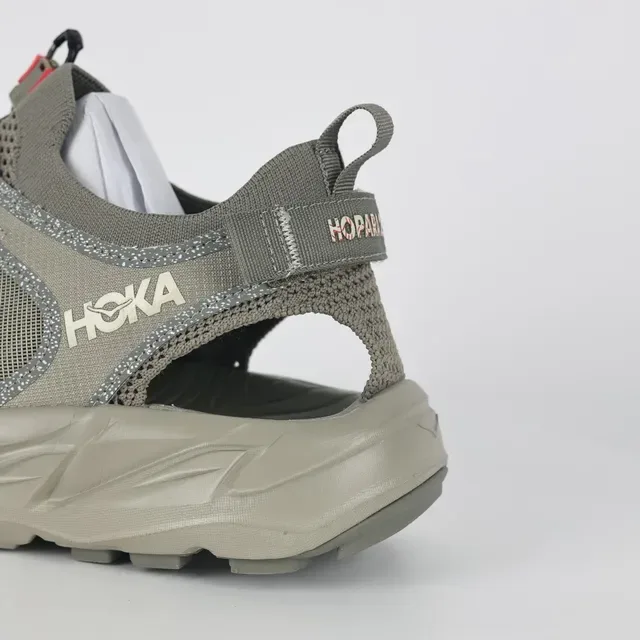 Hoka Beige Gris Mesh-et-Synthétique Hybride Supérieur Médiasol Sculpté Amorti Sneakers 4