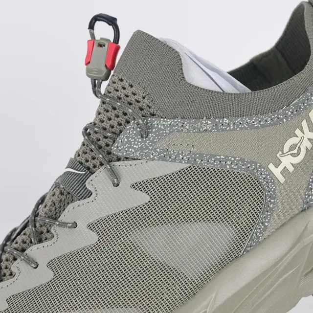Hoka Beige Gris Mesh-et-Synthétique Hybride Supérieur Médiasol Sculpté Amorti Sneakers 6