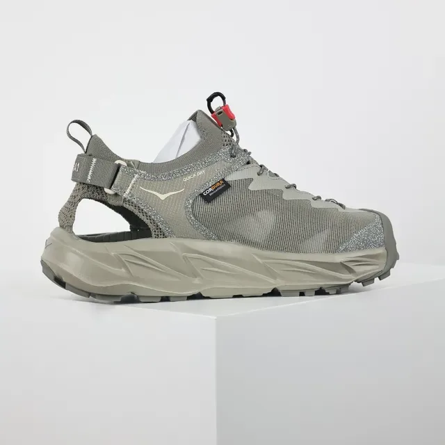 Hoka Beige Gris Mesh-et-Synthétique Hybride Supérieur Médiasol Sculpté Amorti Sneakers 7