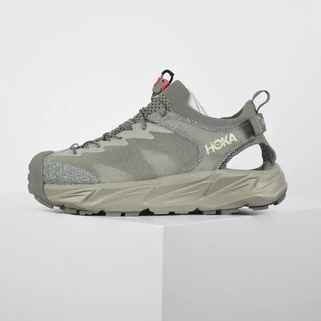 Hoka Beige Gris Mesh-et-Synthétique Hybride Supérieur Médiasol Sculpté Amorti Sneakers 9
