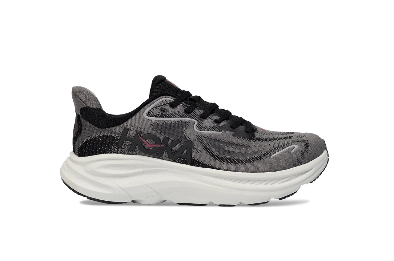 Hoka Clifton 灰白 工程针织鞋面 雕塑中底 跑鞋 2