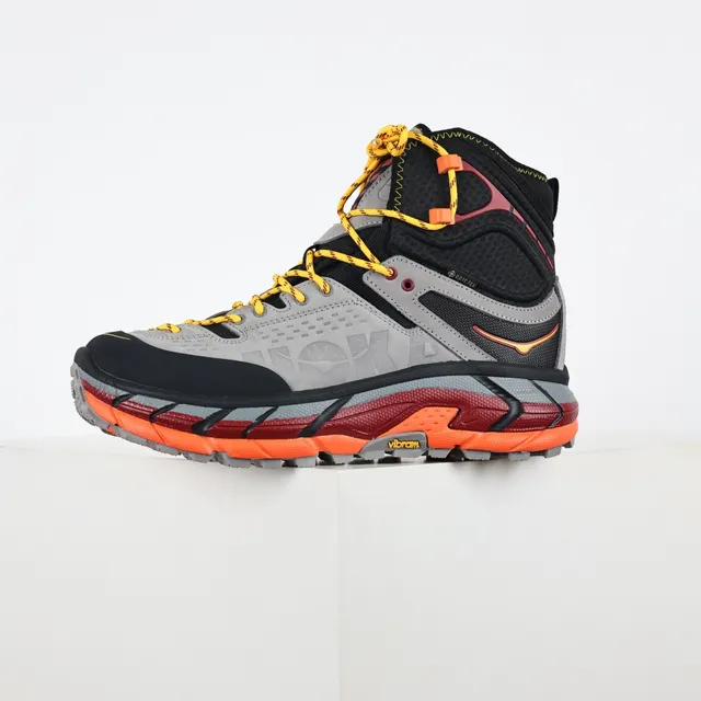 Hoka 灰橙 高帮 GORE-TEX 防水 徒步靴 9