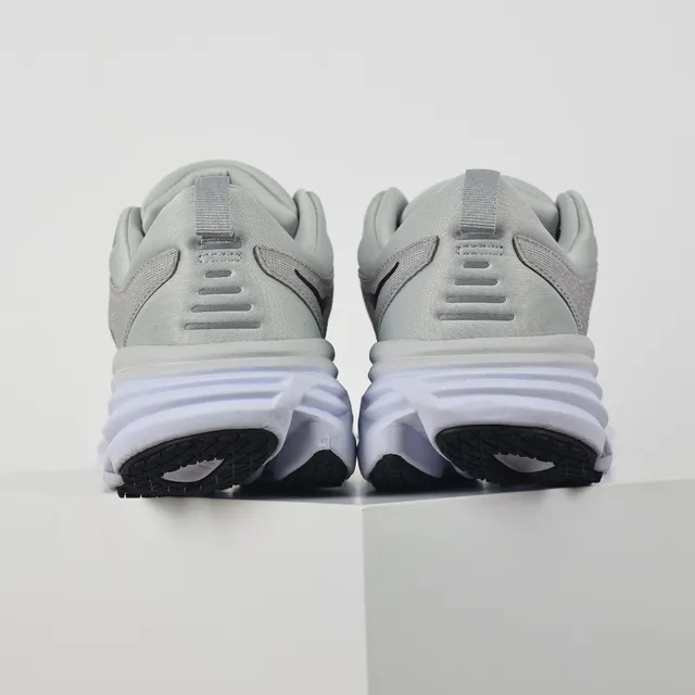 Hoka Gris Blanc Haut en Maille Ingénierisée Semelle Intermédiaire Empilée Amortie Chaussures de Course 8