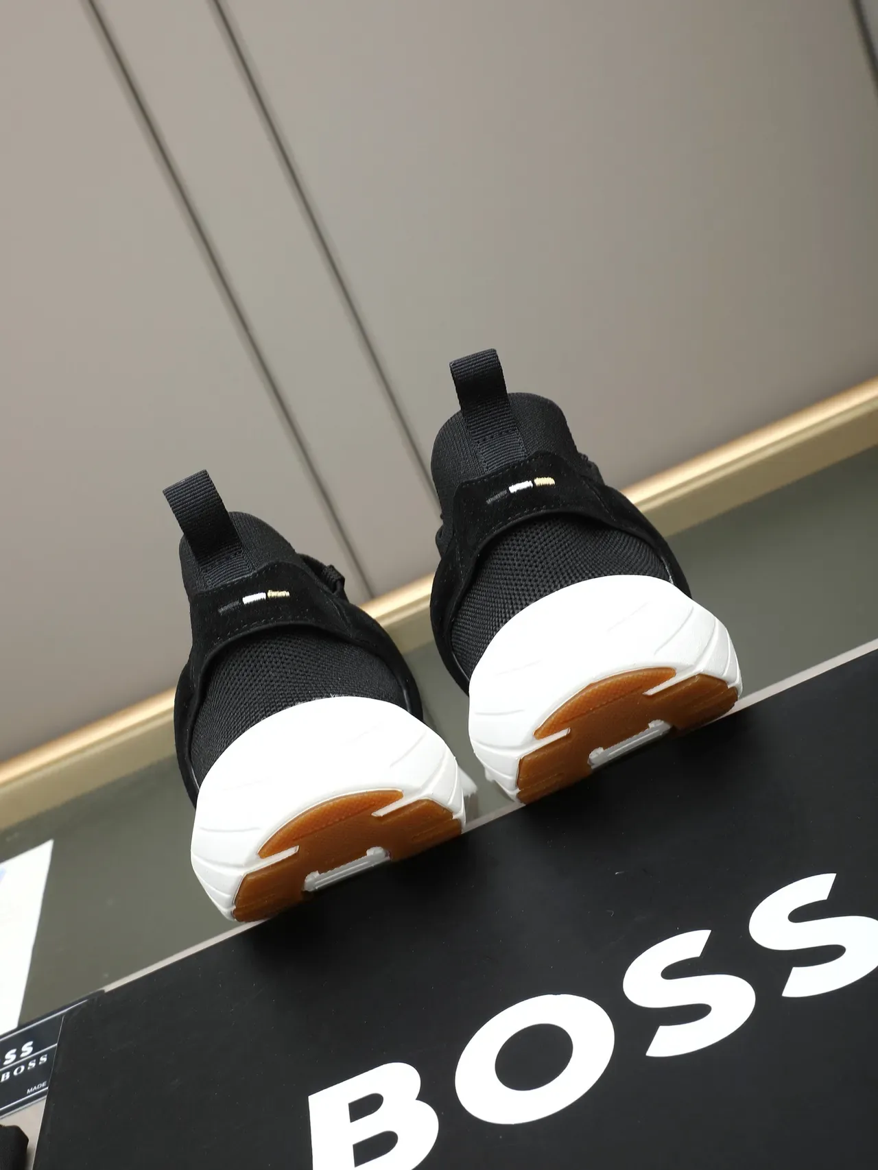 Hugo Boss Zapatillas Lifestyle Negro Tejido y Ante 3