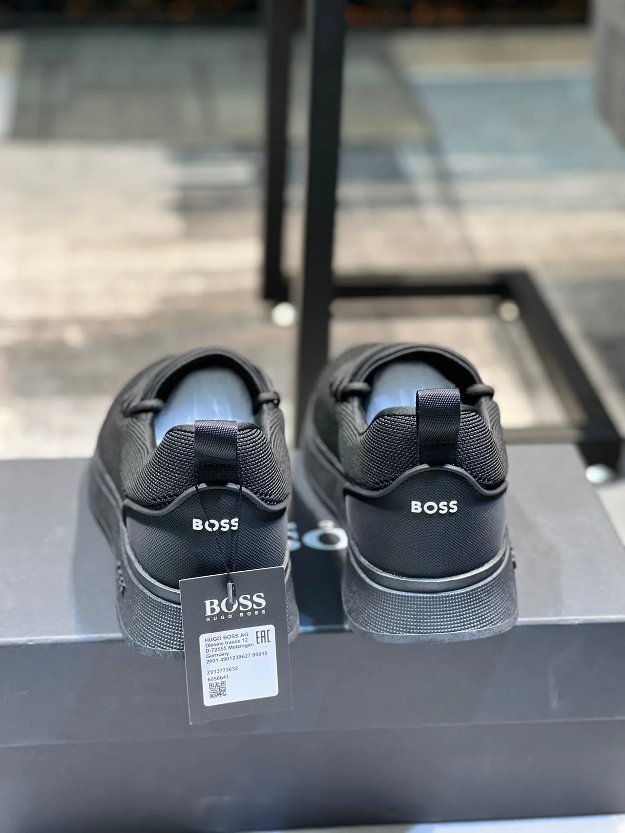 Hugo Boss Black Knit Slip-On Platform Lifestyle Sneakers 2