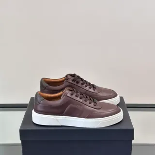 Zapatillas Lifestyle Hugo Boss Motion Marrón Blanco Cuero Low Top