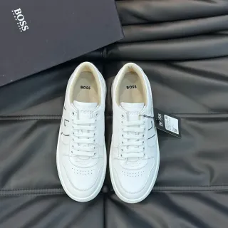Hugo Boss 白色皮革生活方式运动鞋
