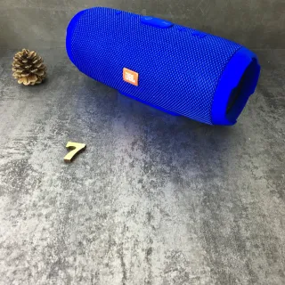 JBL Blue Orange Cylindrical Fabric-Grille Portable Speaker