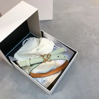 Loewe Anagram Belt حزام جلد أخضر نعناعي و بني