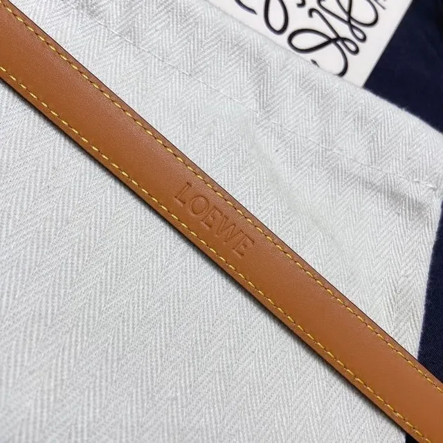 Loewe Anagram Belt 薄荷绿皮革腰带 4