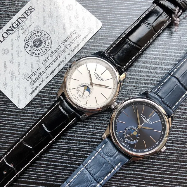 Longines Master Collection Moonphase Silver Case White Dial Mechanical Watch 4