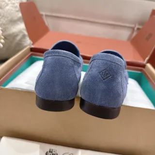 Loro Piana Summer Walk নীল সুয়েড লুফার্স
