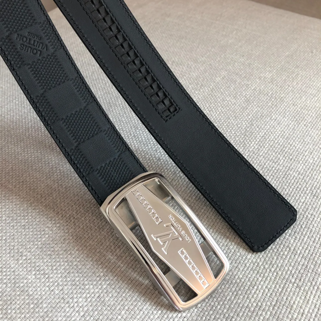 Ceinture Louis Vuitton Automatique Damier Graphite Cuir 5