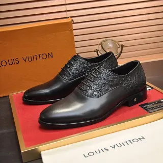 Louis Vuitton काले कैप टू ऑक्सफोर्ड जूते