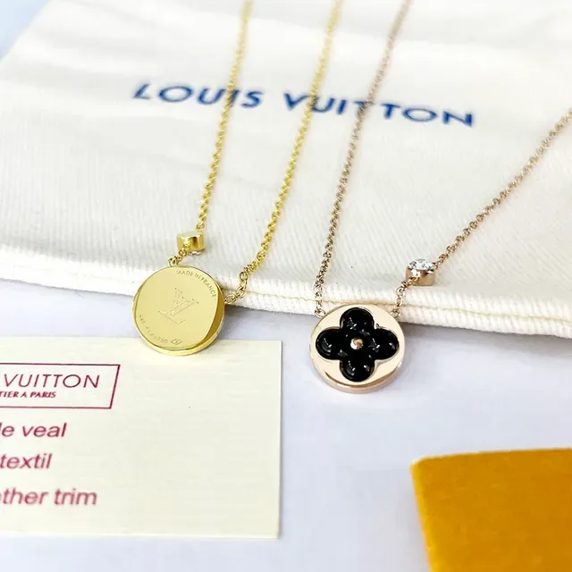 Colar Louis Vuitton Blossom Pendente Circular Ouro Rosa Diamante 8