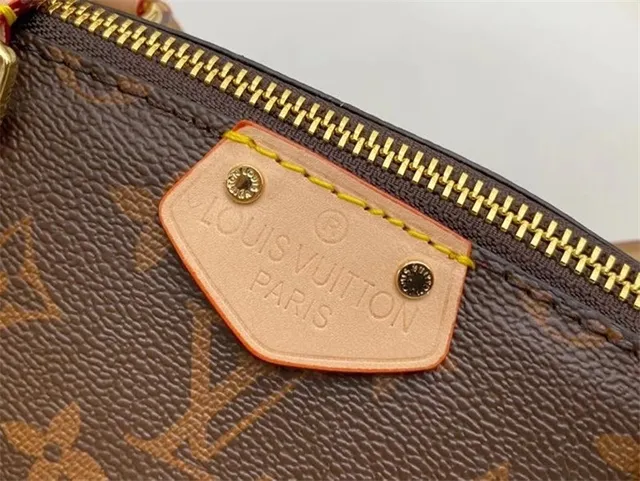 Louis Vuitton Bolsa Boston Marrom Bege Monograma Lona Silhueta Estruturada 6