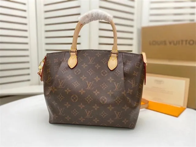 Louis Vuitton Bolsa Boston Marrom Bege Monograma Lona Silhueta Estruturada 9