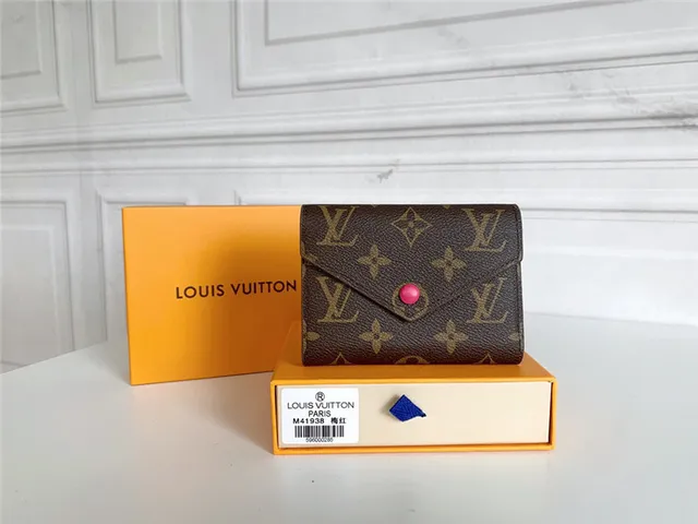 Louis Vuitton Marrom Rosa Damier Ebène Canvas Envelope Flap Short Wallet 3
