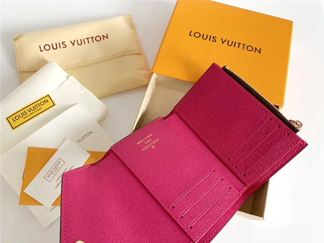 Louis Vuitton Marrom Rosa Damier Ebène Canvas Envelope Flap Short Wallet 6