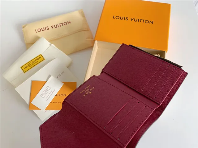 Louis Vuitton Marrom Rosa Damier Ebène Canvas Envelope Flap Short Wallet 12