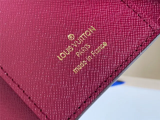Louis Vuitton Marrom Rosa Damier Ebène Canvas Envelope Flap Short Wallet 14