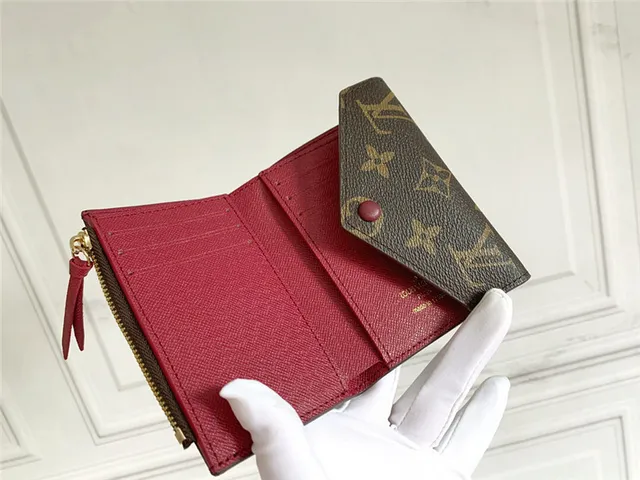 Louis Vuitton Marrom Rosa Damier Ebène Canvas Envelope Flap Short Wallet 16