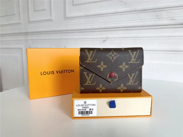 Louis Vuitton Marrom Rosa Damier Ebène Canvas Envelope Flap Short Wallet 19
