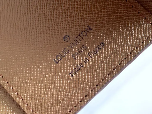 Louis Vuitton Marrom Rosa Damier Ebène Canvas Envelope Flap Short Wallet 21