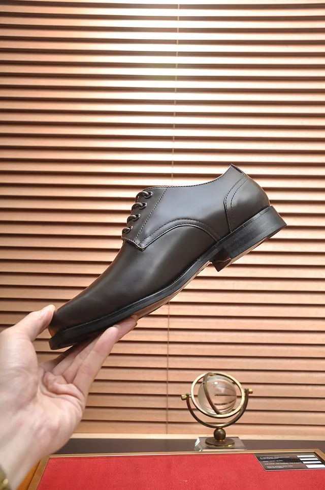 Louis Vuitton 棕色抛光皮革牛津鞋 7
